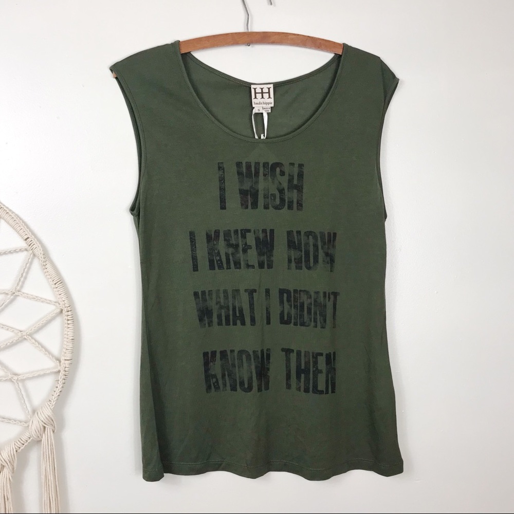 Haute Hippie I Wish I Knew Boyfriend Tee